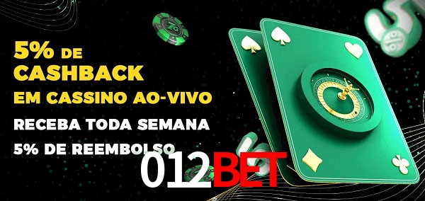 Promoções do cassino ao Vivo 012bet